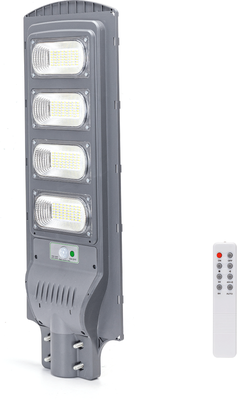 Farola solar led exterior 200w con sensor movimiento y control remoto Aigostar